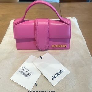 Jacqumues Le bambino pink bag Brand new with tags and strap